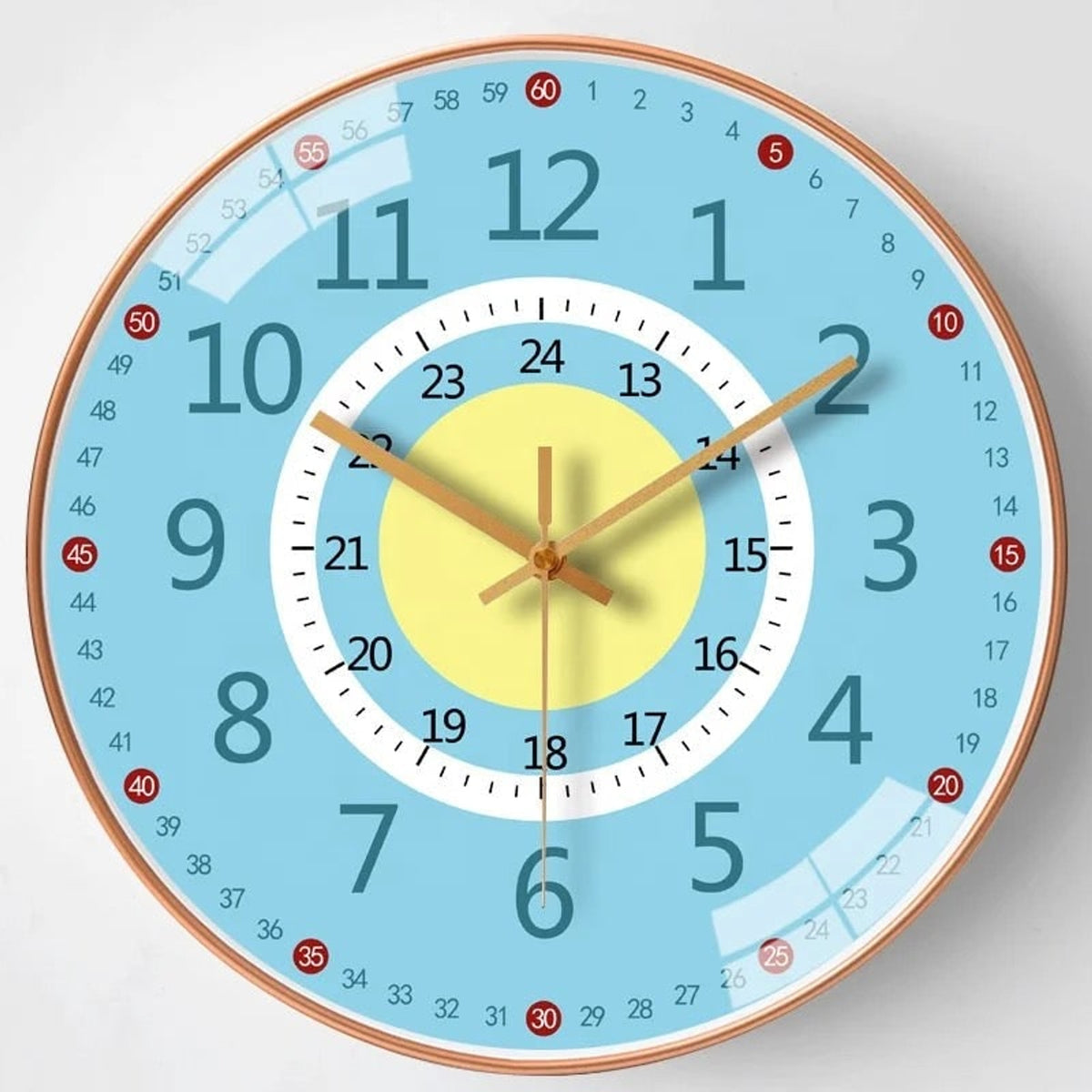 Educational Wall Clock With Colour-Coded Dial - Image 4