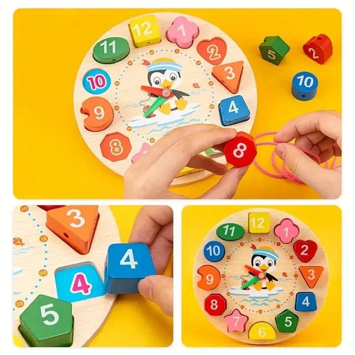 Eduquest 5-in-1 Wooden Montessori Activity Set For Baby Sensory Development - Image 4
