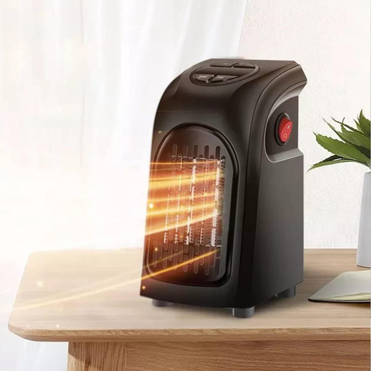 Electric Fan Heater Portable Plug-With Thermostat - Image 4