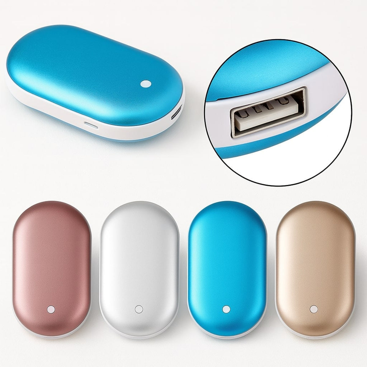 Electric Hand Warmer With Power Bank Rechargeable 2-in-1 Pocket Heater - Image 6