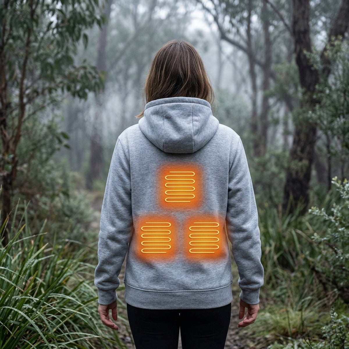 Electric Heated Zip Up Hoodie With Built-In Heating Elements Keeps You Warm Without Bulk - Image 4