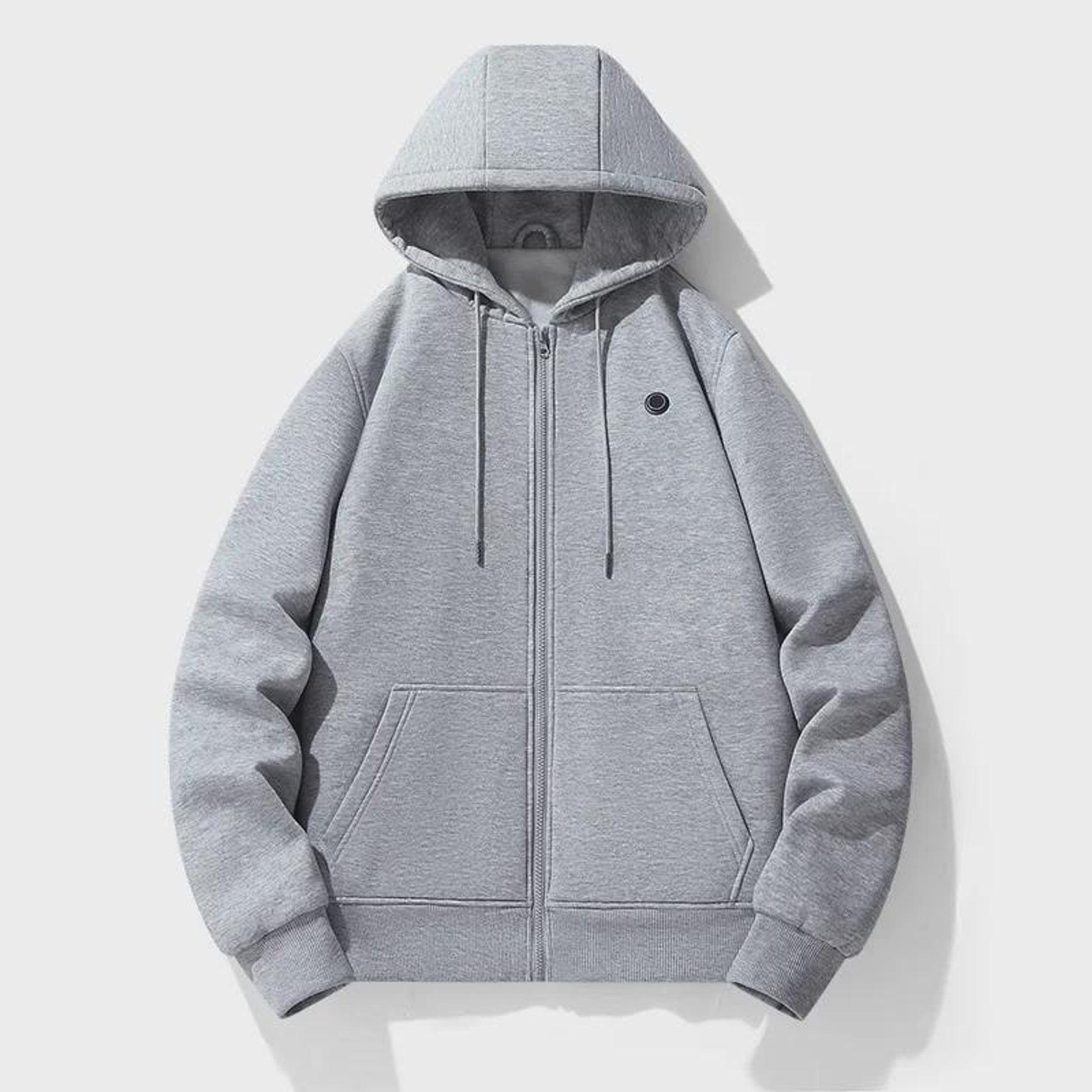 Electric Heated Zip Up Hoodie With Built-In Heating Elements Keeps You Warm Without Bulk - Image 3