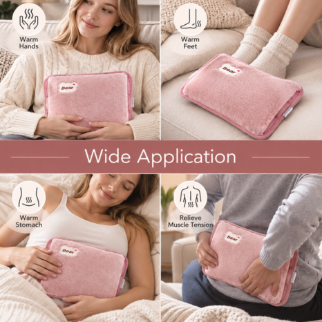 Electric Heating Pad With Plush Rabbit Fur Cover For Cosy Winter Warmth - Image 9