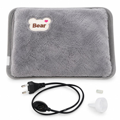 Electric Heating Pad With Plush Rabbit Fur Cover For Cosy Winter Warmth - Image 8