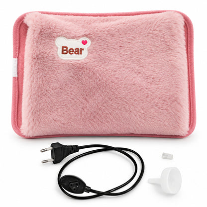 Electric Heating Pad With Plush Rabbit Fur Cover For Cosy Winter Warmth - Image 6