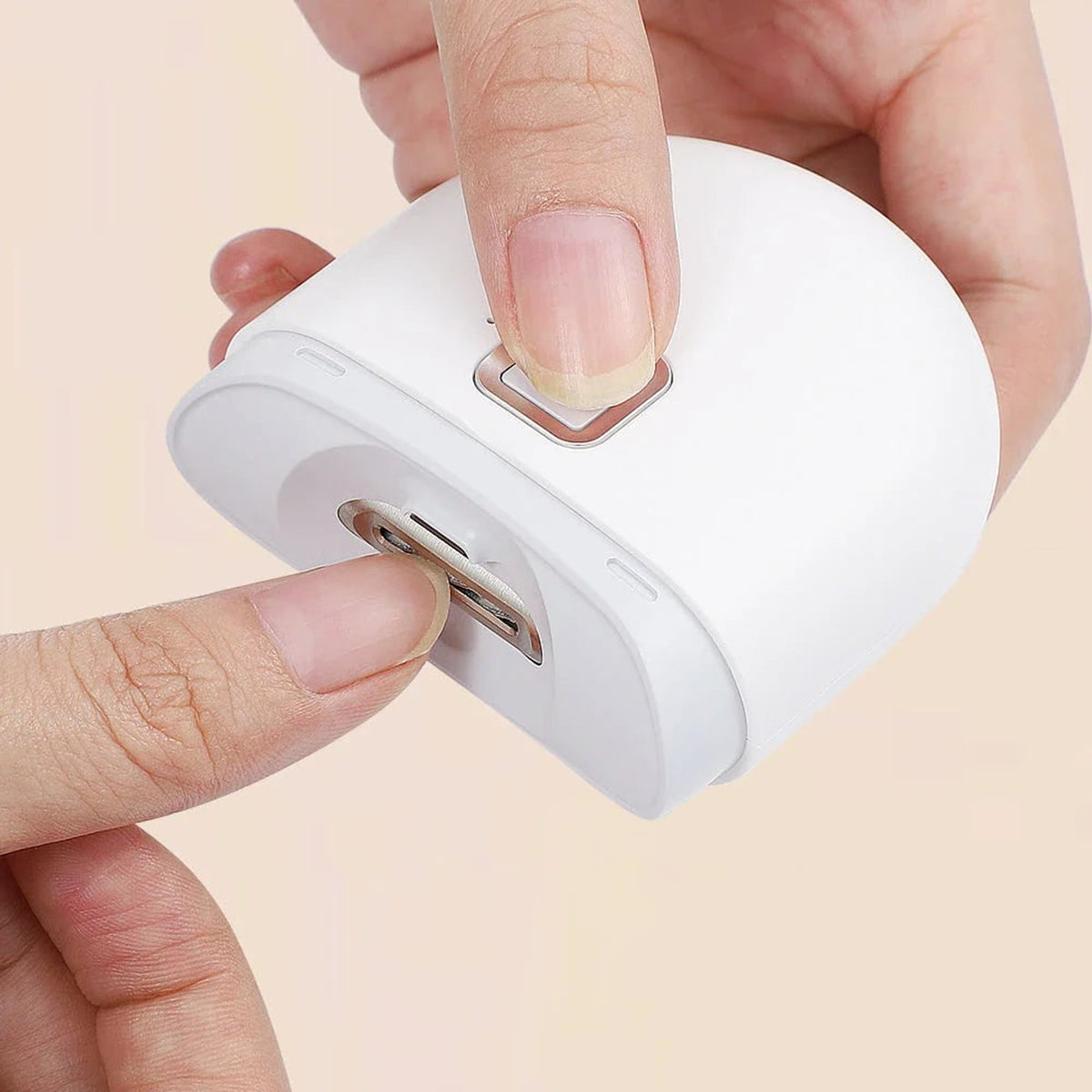 Electric Nail Clipper With Recessed Cutter Night Light And Shavings Catcher - Image 1