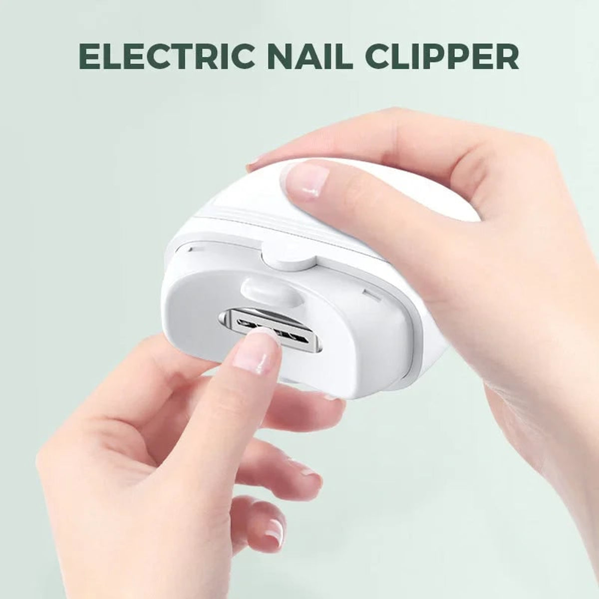 Electric Nail Clipper With Recessed Cutter Night Light And Shavings Catcher - Image 4