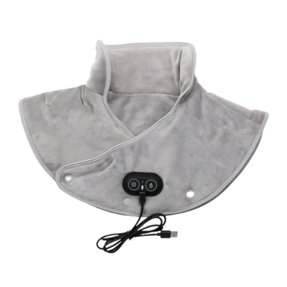 Electric Neck And Shoulder Heating Pad With Usb-Powered Vibration Massage - Image 1