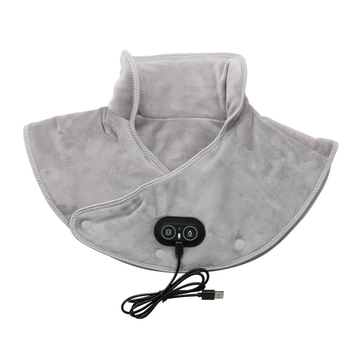 Electric Neck And Shoulder Heating Pad With Usb-Powered Vibration Massage - Image 7