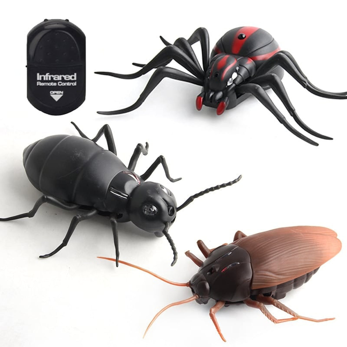 Electric Prank Glowing Eyes Halloween Remote Control Insect Toy - Image 8