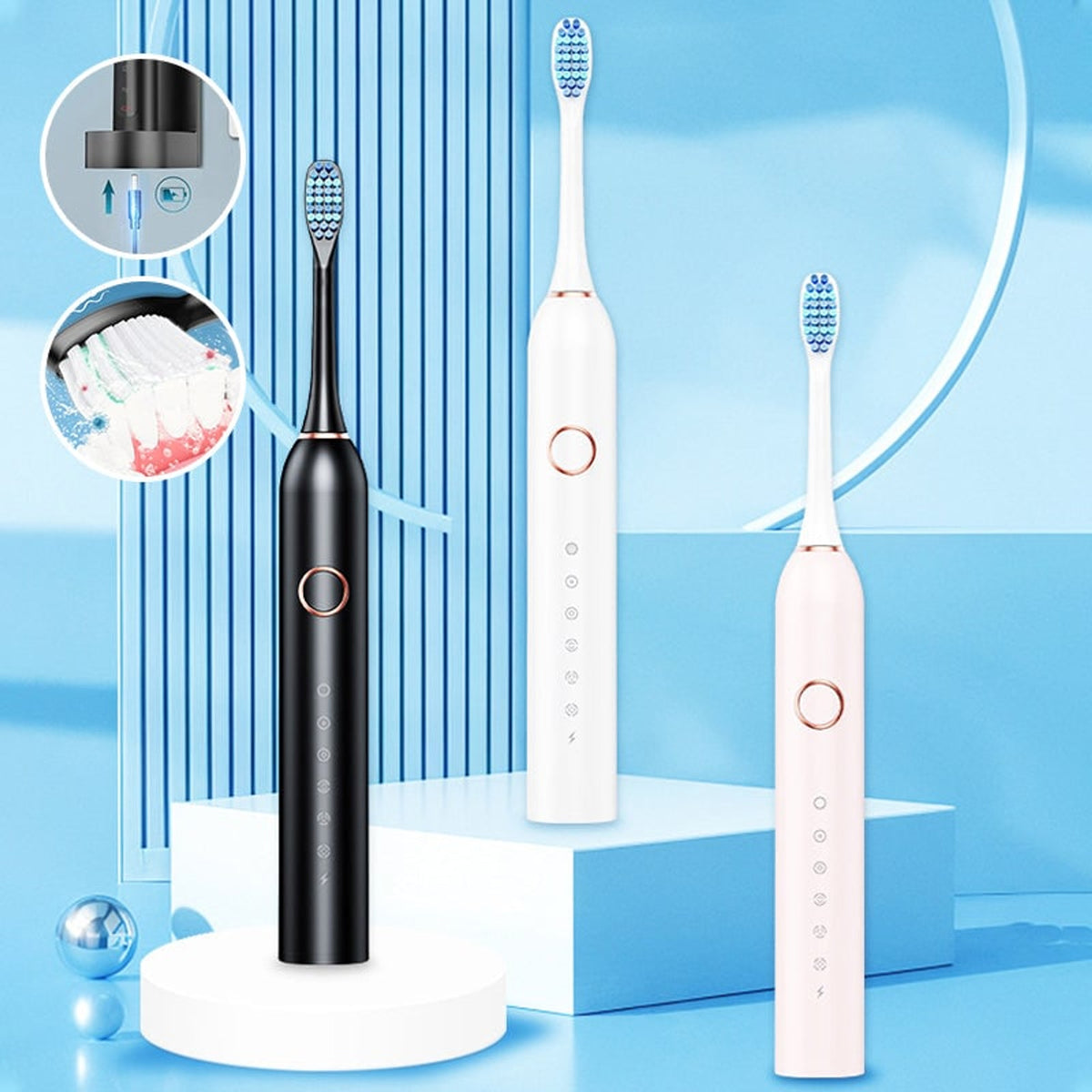 Electric Sonic Toothbrush With 6 Modes IPX7 Waterproof And Long Battery Life - Image 4