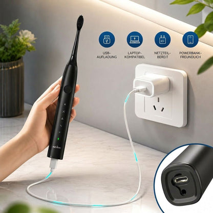 Electric Sonic Toothbrush With 8 Brush Heads Quiet Design USB Charging & Multiple Modes - Image 5