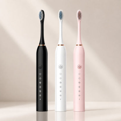 Electric Sonic Toothbrush With 8 Brush Heads Quiet Design USB Charging & Multiple Modes - Image 1
