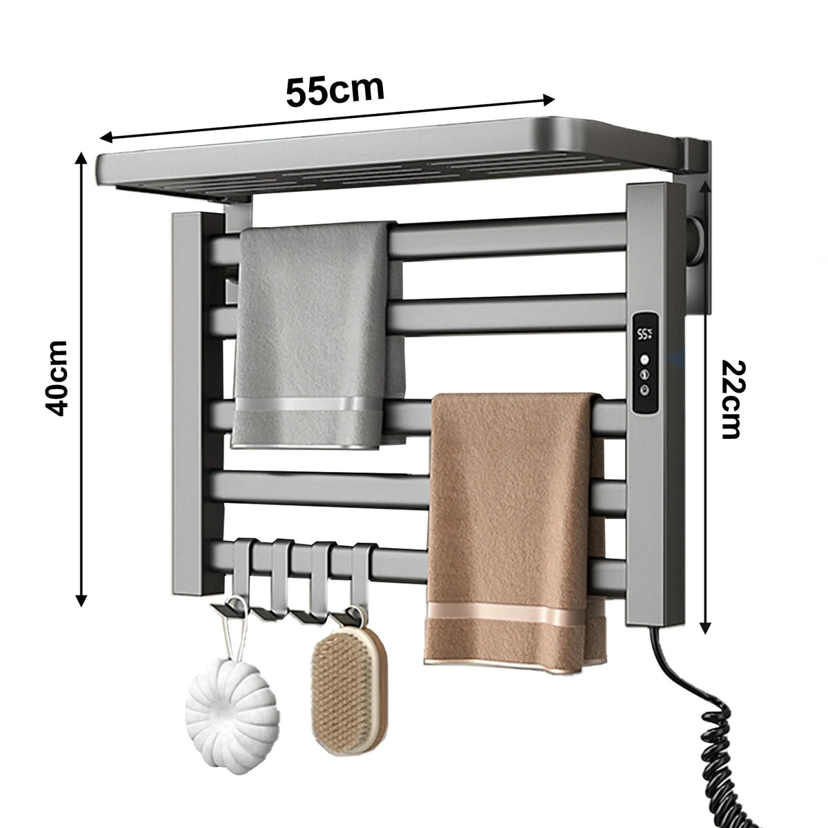 Electric Towel Rack With Digital Display And Temperature Time Control - Image 4
