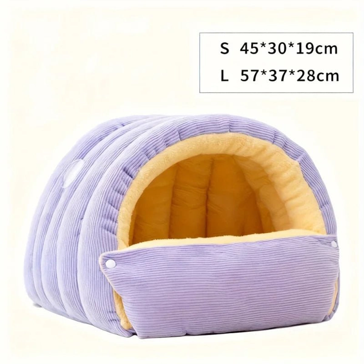 Enclosed Cat Bed With Arctic Fleece Lining For Warmth And Security - Image 5