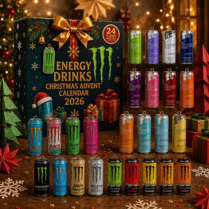 Energy Drink Advent Calendar 2026 With 24 Motif Compartments - Image 2