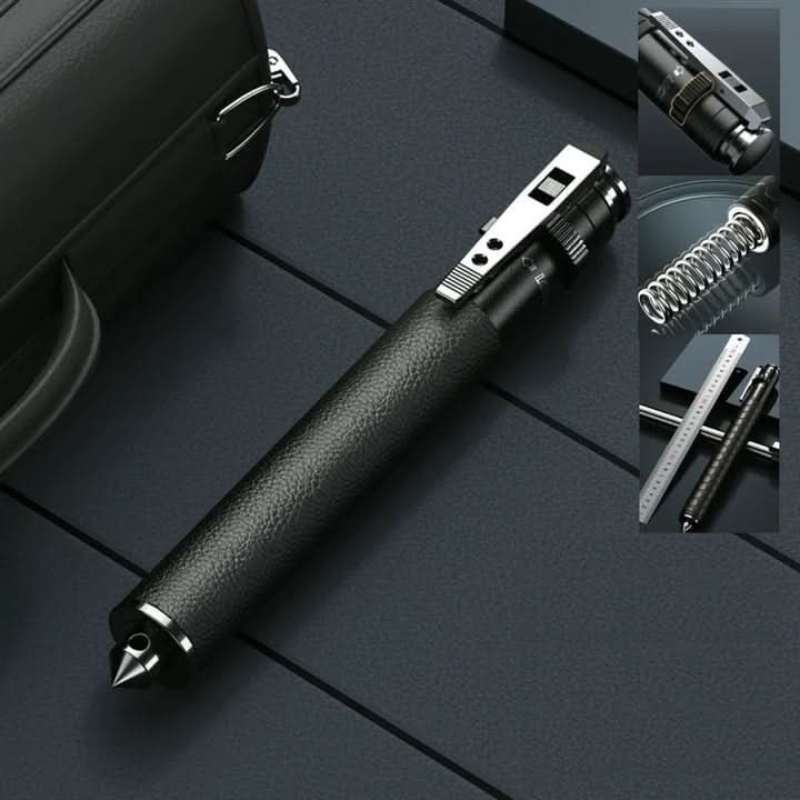 Expandable Baton With Telescopic Design Glass Breaker And Non-Slip Grip For Personal Safety - Image 2