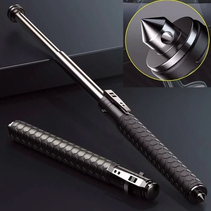 Expandable Baton With Telescopic Design Glass Breaker And Non-Slip Grip For Personal Safety - Image 3