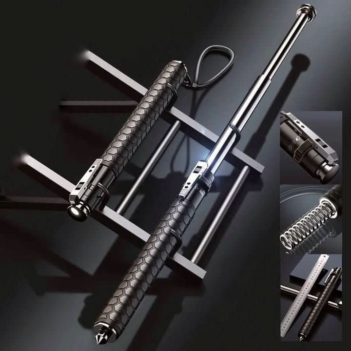 Expandable Baton With Telescopic Design Glass Breaker And Non-Slip Grip For Personal Safety - Image 4