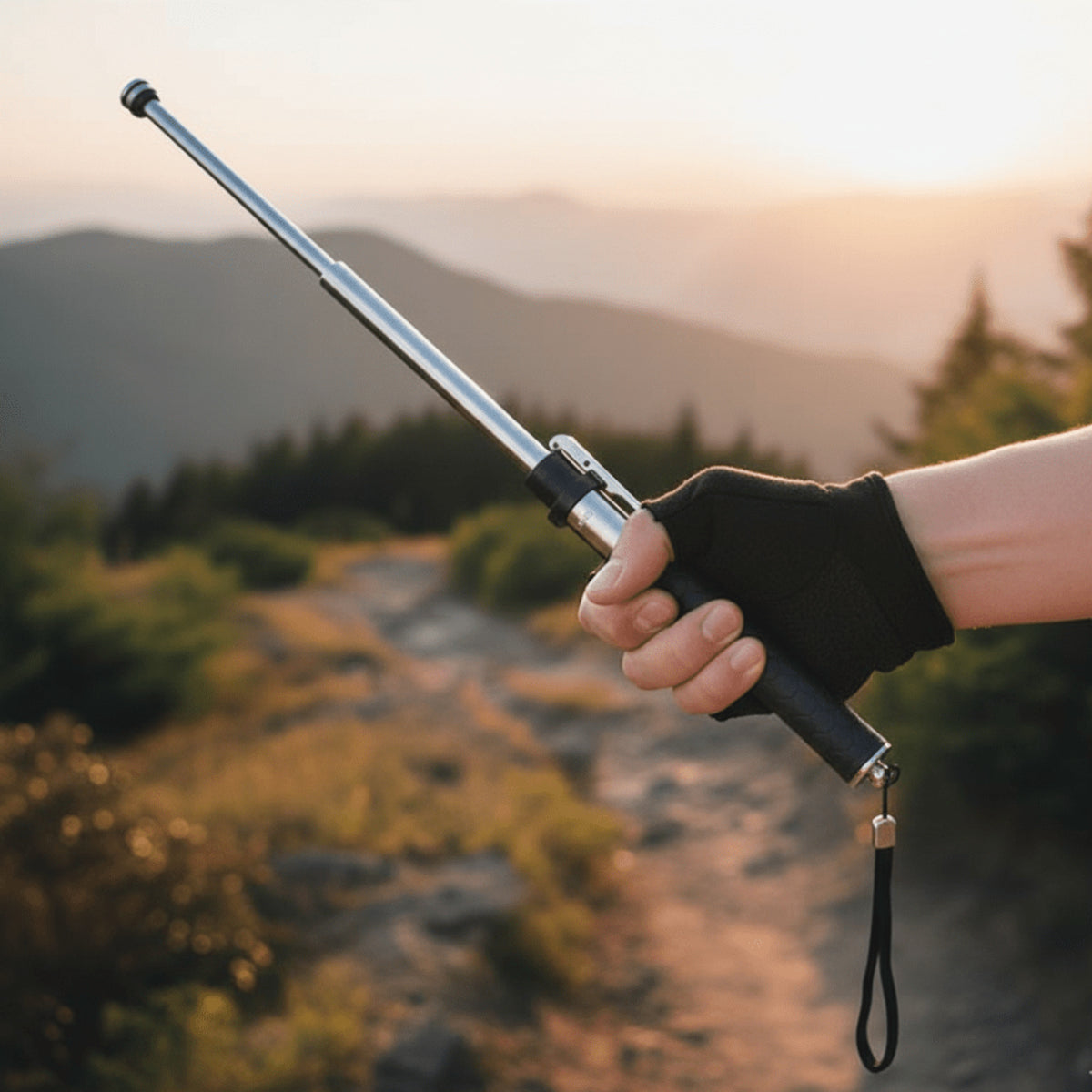 Expandable Baton With Telescopic Design Glass Breaker And Non-Slip Grip For Personal Safety - Image 1