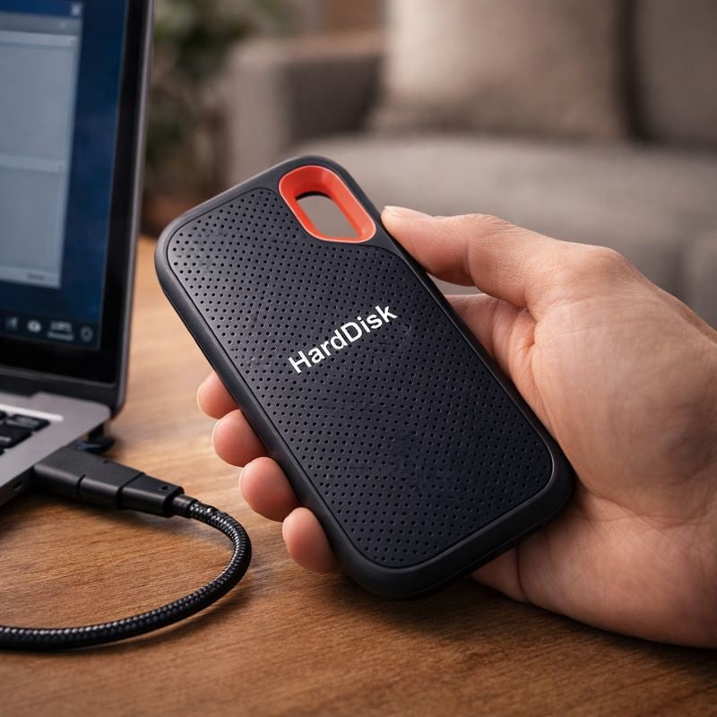 External Hard Drive Portable Hard Drive USB Hard Drive Black Type - Image 4