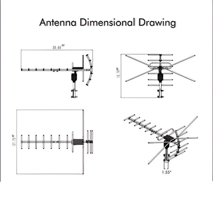 Extra Range 2025 Digital Outdoor HD TV Antenna With Full 360° Directional Motor - Image 9