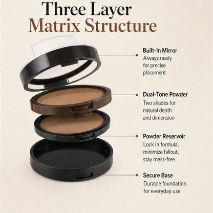 Eyebrow Powder Stamp With Two-Tone Waterproof Formula For Natural Even Brows - Image 11