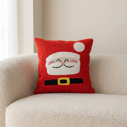 Festive Decorative Square Pillow Christmas Cushion Cover - Image 1