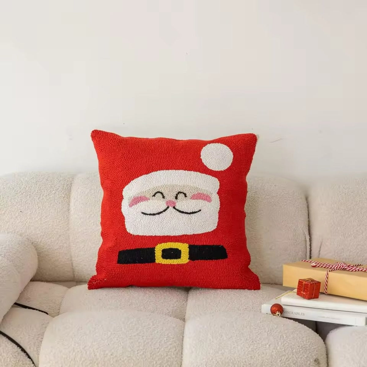 Festive Decorative Square Pillow Christmas Cushion Cover - Image 5