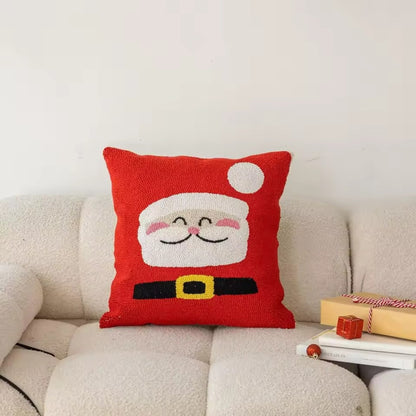 Festive Decorative Square Pillow Christmas Cushion Cover - Image 5