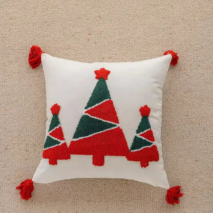 Festive Decorative Square Pillow Christmas Cushion Cover - Image 6