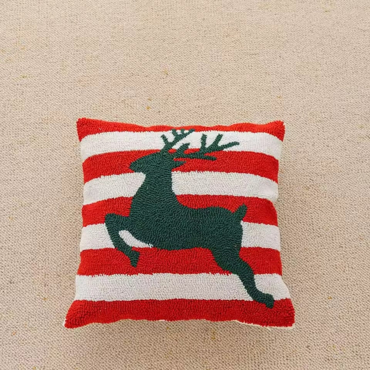 Festive Decorative Square Pillow Christmas Cushion Cover - Image 7