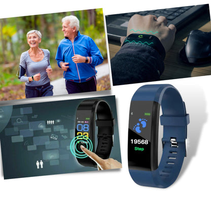 Fitness Tracker Watch With Heart Rate Monitoring And Step Counter For Seniors - Image 1