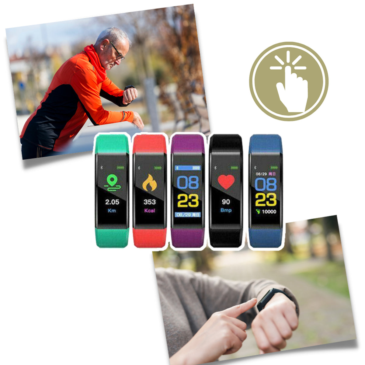 Fitness Tracker Watch With Heart Rate Monitoring And Step Counter For Seniors - Image 4