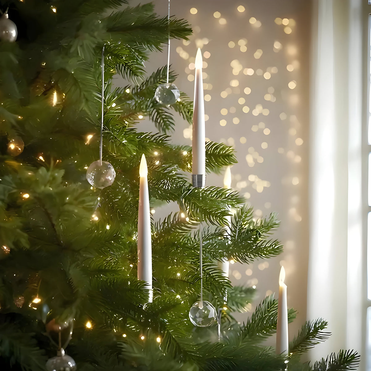 Flameless LED Christmas Tree Candles With Remote Control - Image 1