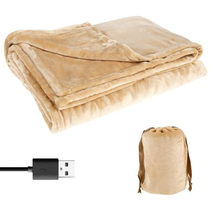 Flannel Heated Blanket With USB Power Bank Operation 63 X 33 Inches - Image 2