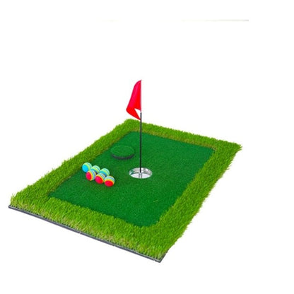 Floating Putting Green Mat With Practice Flag And Balls - Image 6