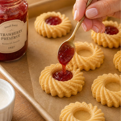Fluted Jam Cookie Mould For Bakery-Style Filled Biscuits - Image 9