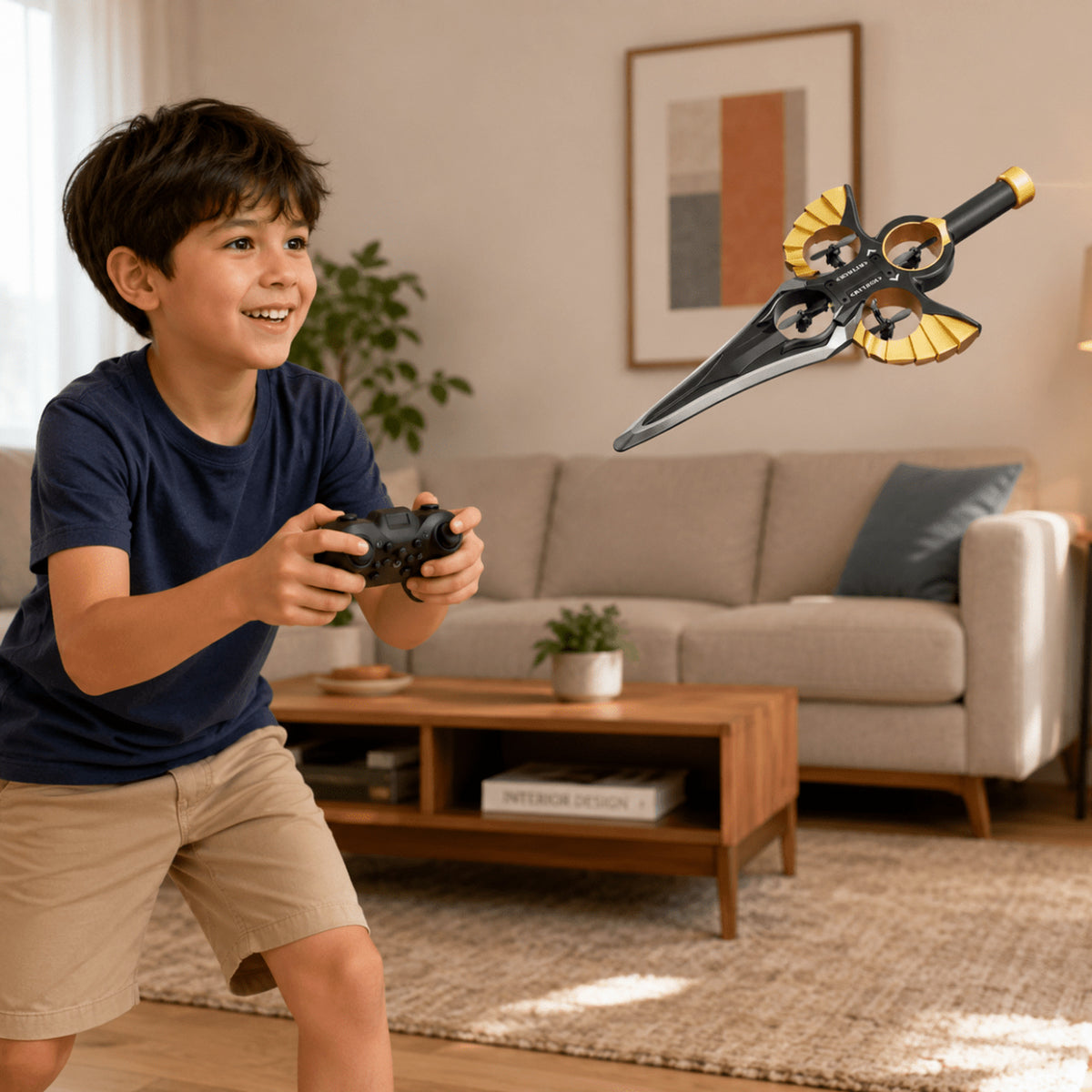 Flyblaze Sword Toy Rechargeable RC Flying Sword Drone For Kids - Image 2