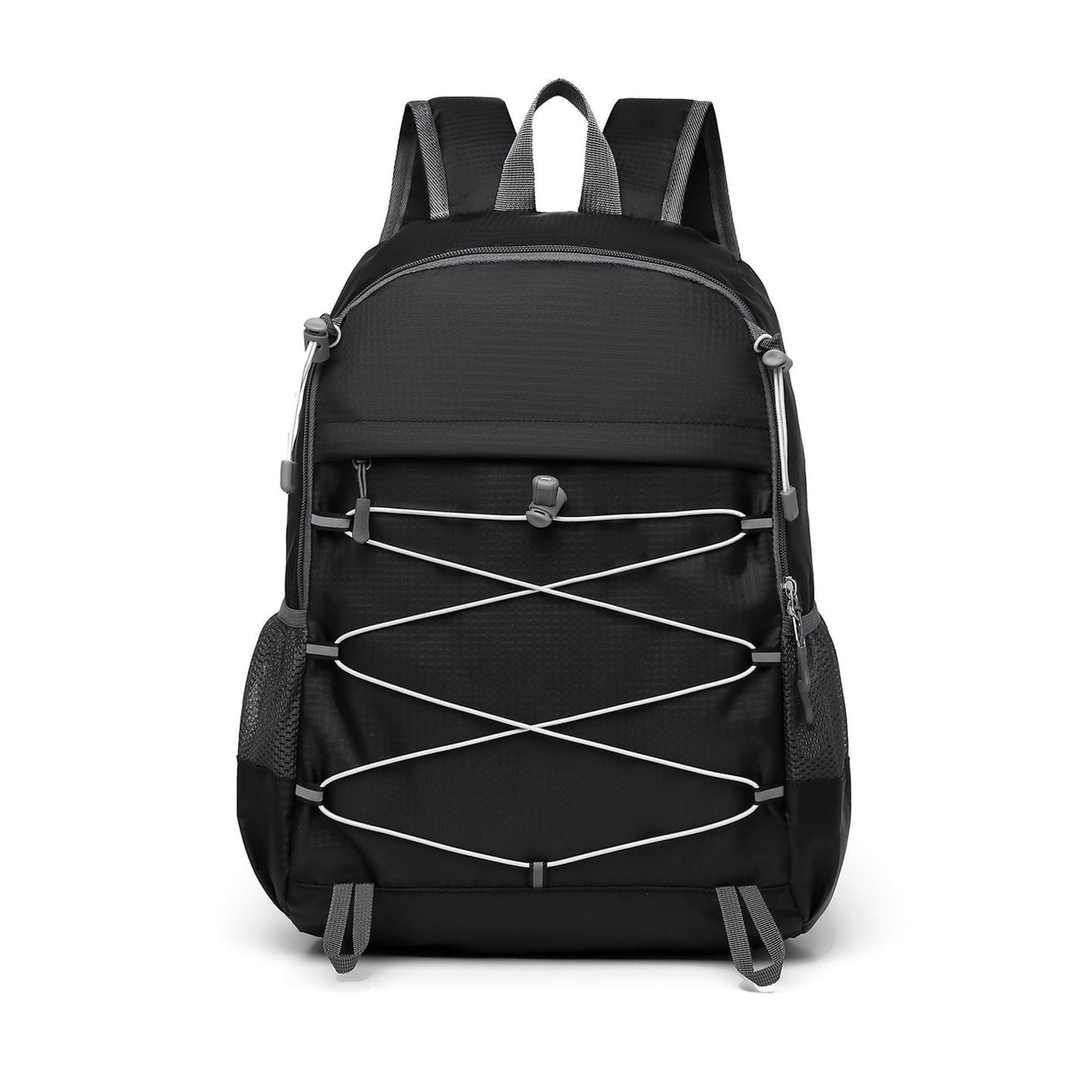 Foldable Backpack with Adjustable Compact Travel and Cord-Crossing Front - Image 2