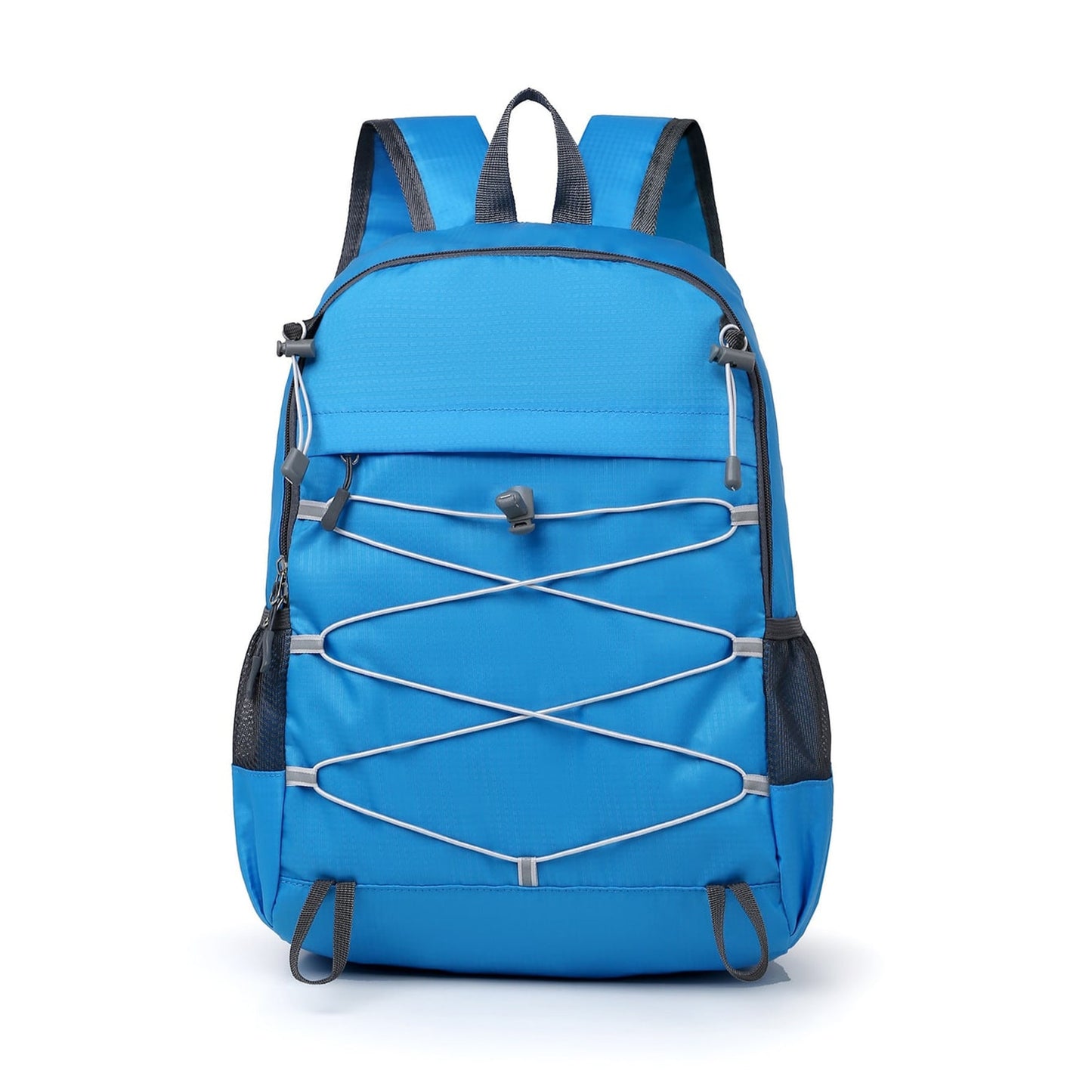 Foldable Backpack with Adjustable Compact Travel and Cord-Crossing Front - Image 3