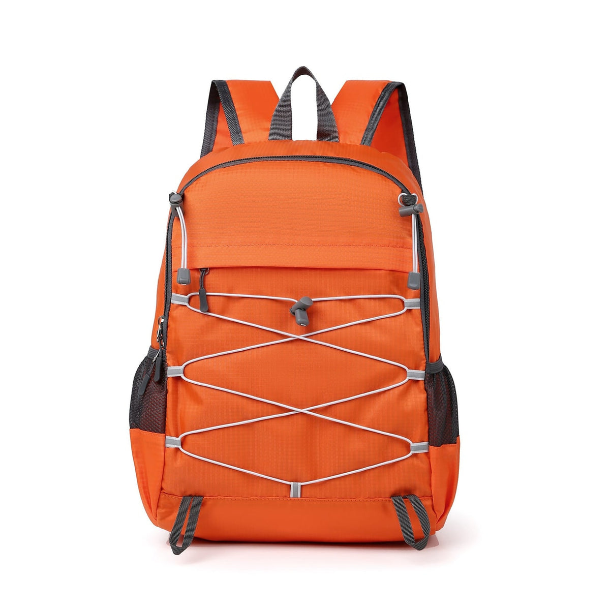 Foldable Backpack with Adjustable Compact Travel and Cord-Crossing Front - Image 4