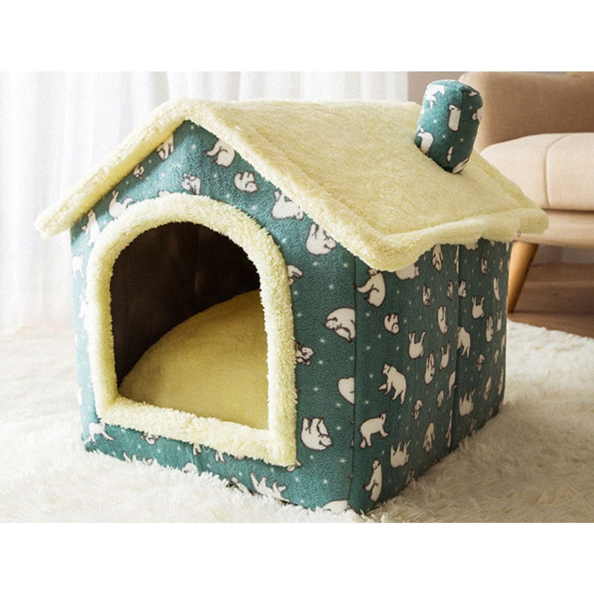 Foldable Cloth Pet House With Cosy Enclosed Design - Image 10