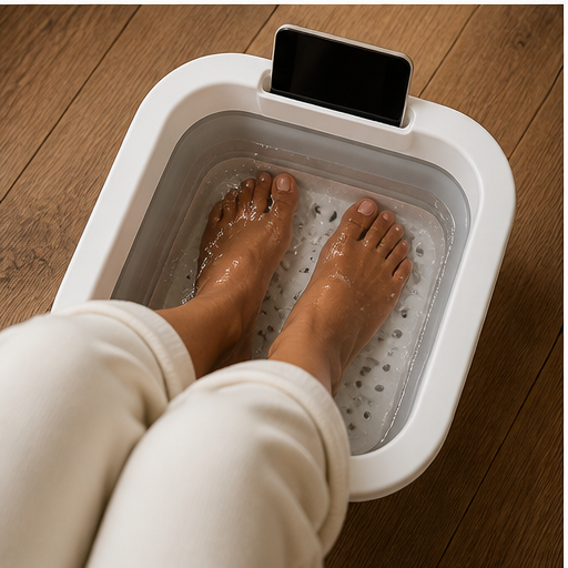 Foldable Foot Spa Tub With Acupressure Nodules For Home Relief - Image 3