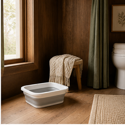 Foldable Foot Spa Tub With Acupressure Nodules For Home Relief - Image 9