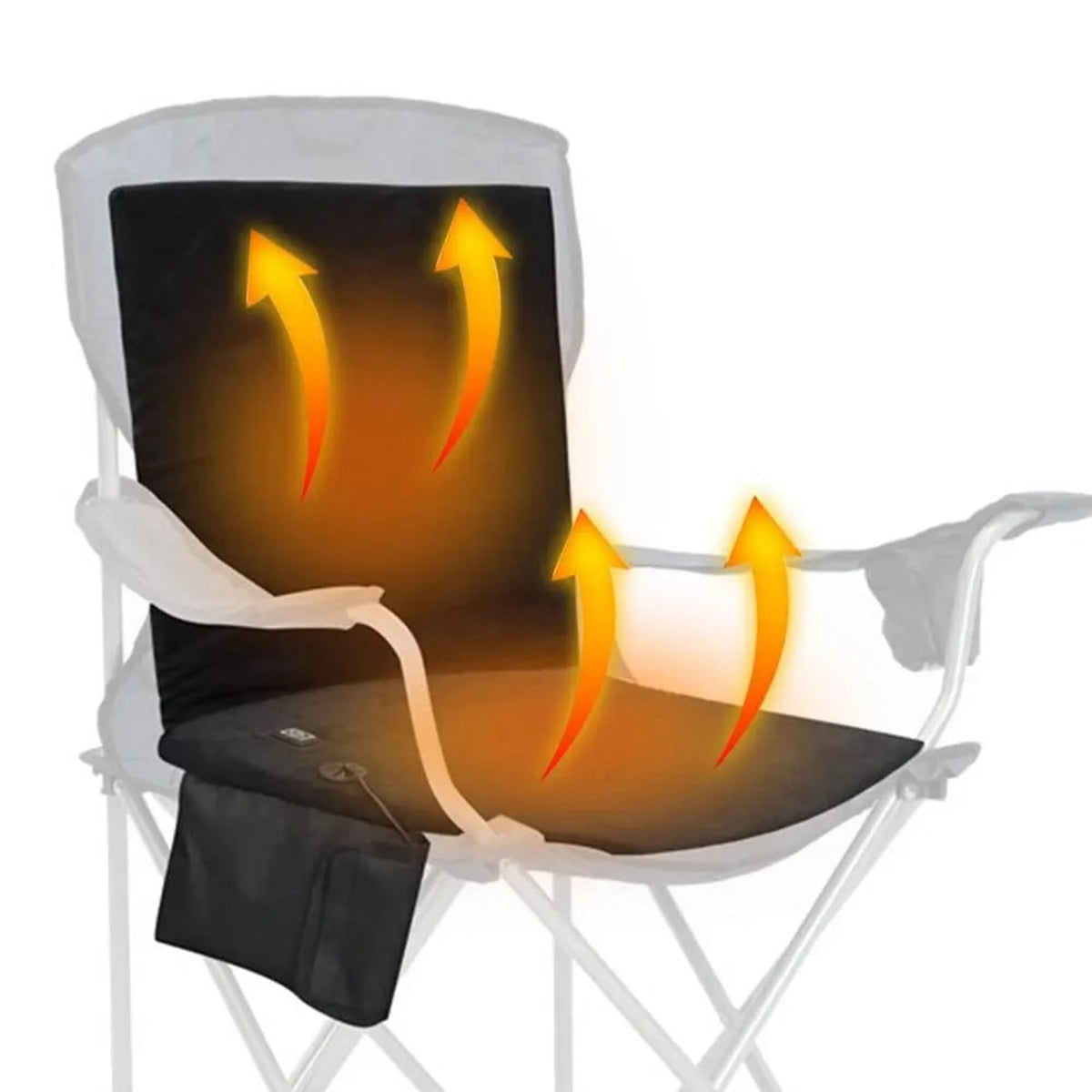Foldable Heated Seat Cushion With 3-Level Temperature Controller And USB Heater - Image 6