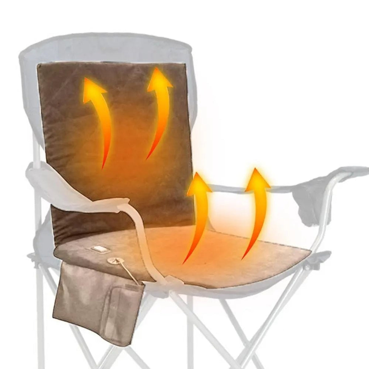 Foldable Heated Seat Cushion With 3-Level Temperature Controller And USB Heater - Image 5