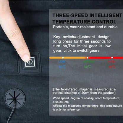 Foldable Heated Seat Cushion With 3-Level Temperature Controller And USB Heater - Image 8