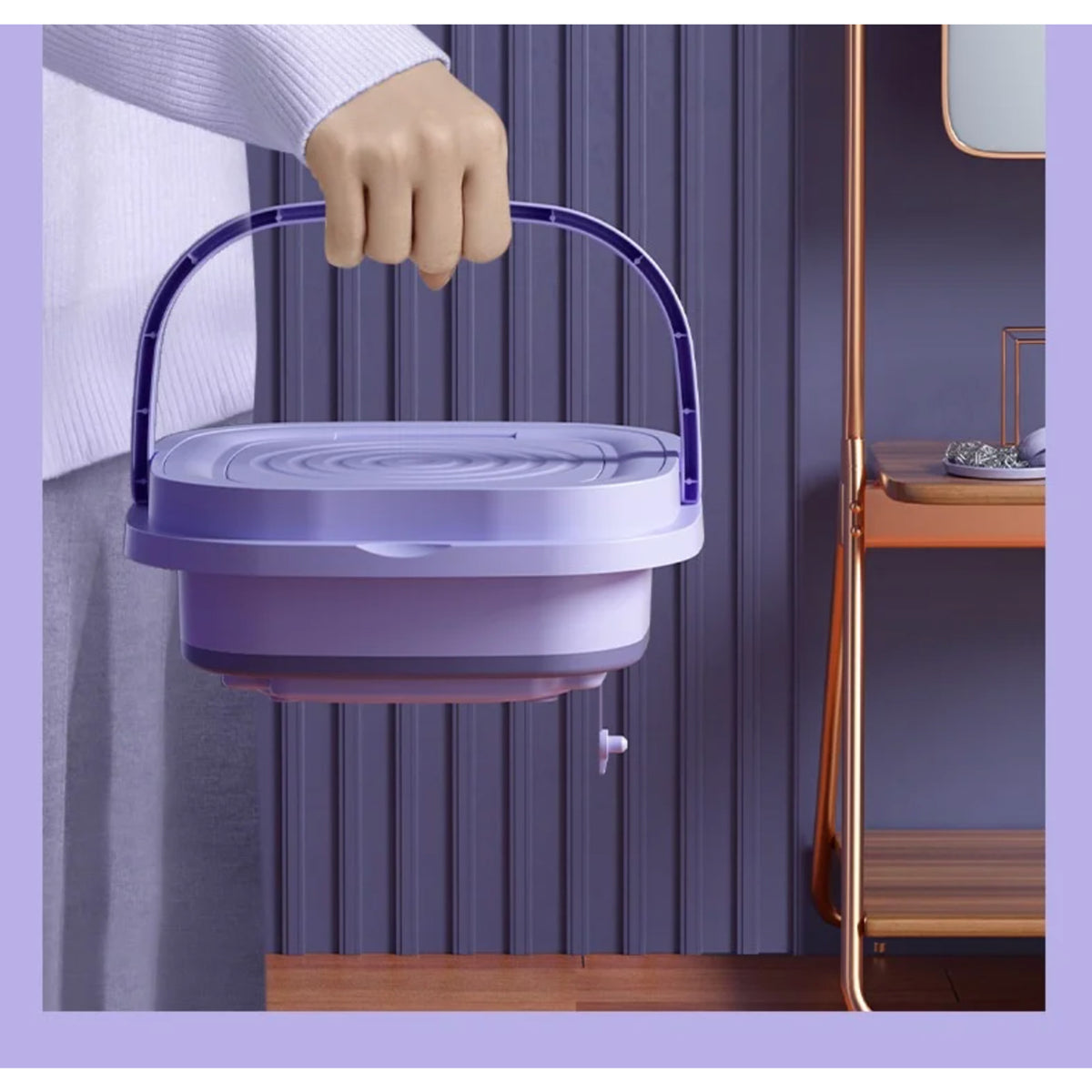 Foldable Portable Washing Machine For Home Travel And Camping - Image 7