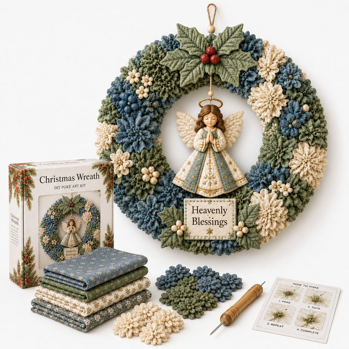 Foldera Christmas Fabric Wreath Kit - Image 2